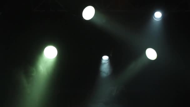 Looped Stage Lights Δέσμη Αναβοσβήνει Strobe Τοίχο Συναυλία Κόμμα Disco — Αρχείο Βίντεο