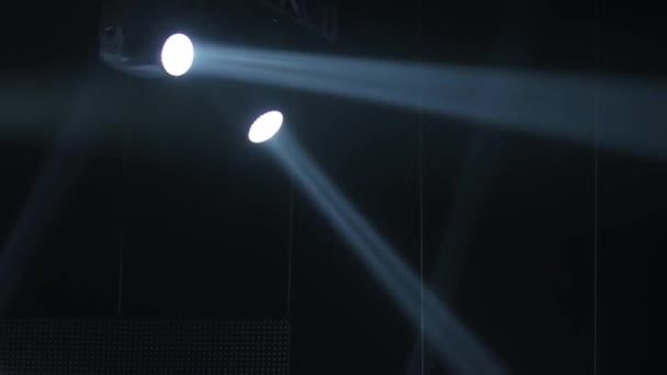 Luzes Palco Looped Feixe Piscando Strobe Parede Concerto Festa Discoteca — Vídeo de Stock