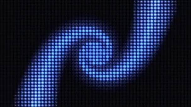 Led Beleuchtung Led Pixel Wandleuchte Blitzlicht Taschenlampen Hintergrund Für Led — Stockvideo