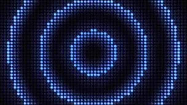Looped Led Lighting Led Pixels Wandlicht Stroboscoop Licht Zaklampen Achtergrond — Stockvideo