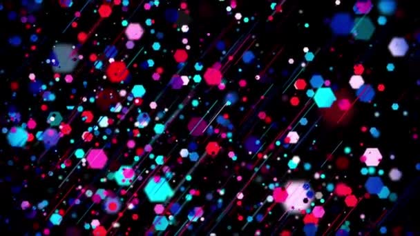 Looped Abstract Creative Space Background 100 Loop Your Parties Events — Stock Video