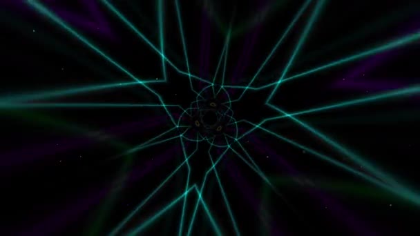 Looped Abstract Laser Dansende Achtergrond Voor Feesten Disco Led Schermen — Stockvideo