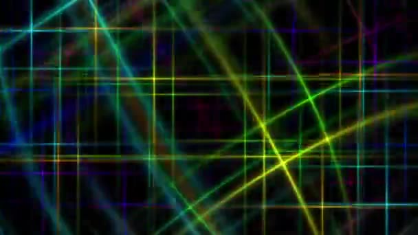 Looped Abstract Laser Dancing Background Για Πάρτι Ντίσκο Οθόνες Led — Αρχείο Βίντεο