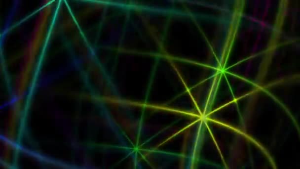 Looped Abstract Laser Dansende Achtergrond Voor Feesten Disco Led Schermen — Stockvideo