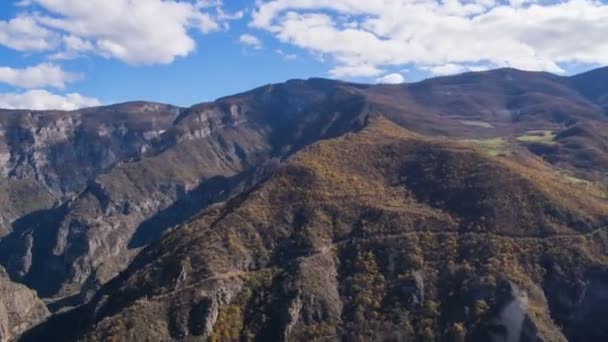 Ropeway Over Mountains — Stock Video