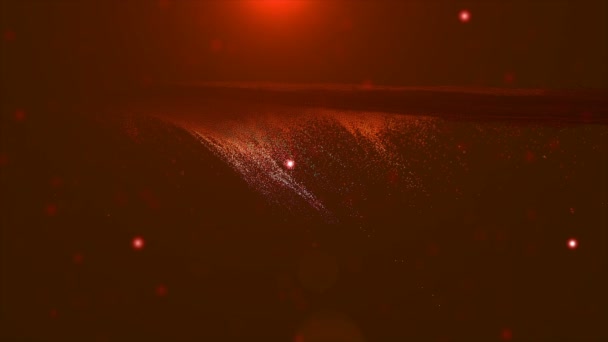 Forme Particules Profondeur Champ Galaxie Abstraite Espace Fond Nébuleuse Agitant — Video