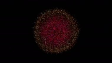 Yaratıcı soyut parçacıkların uzayı animasyonu. Satır arkaplanı, başlıklı ekranlar için Vj döngü hareketi grafiği, vj haritalama, performans, sunum, TV programı, konserler ve başlıklar. DJ disko partisi festivali.