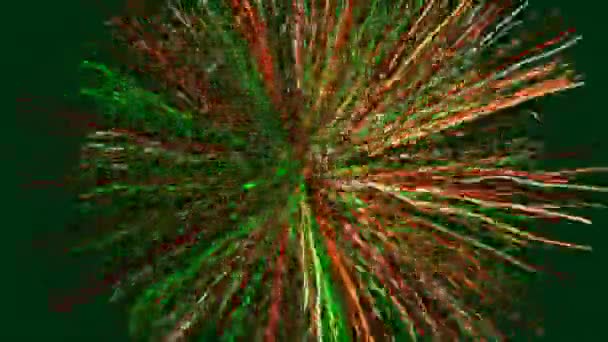 Animation Von Kreativen Abstrakten Teilchen Raum Linien Hintergrund Loop Motion — Stockvideo
