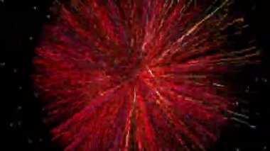 Yaratıcı soyut parçacıkların uzayı animasyonu. Satır arkaplanı, başlıklı ekranlar için Vj döngü hareketi grafiği, vj haritalama, performans, sunum, TV programı, konserler ve başlıklar. DJ disko partisi festivali.