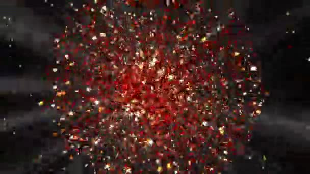 Animation Creative Abstract Particles Space Lines Background Loop Motion Graphic — Stock Video