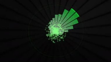 Ses Equalizer çubukları ses dalgaları tasarlar, konser, parti, gece kulübü, TV şovu, müzik festivali, dj, başlık, dvd, vj haritalama için disko grafik hareket arkaplanı oluşturur. Öndeki ekranlarda çok güzel görünüyor..