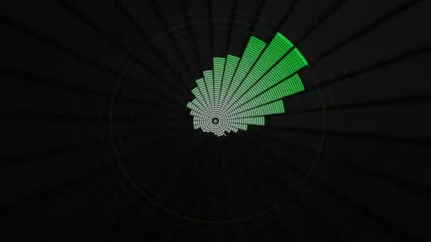 Audio Equalizer Bars Design Sound Waves Animated Disco Graphic Motion — Vídeo de stock