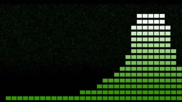 Audio Equalizer Bars Design Sound Waves Animated Disco Graphic Motion — Vídeo de stock