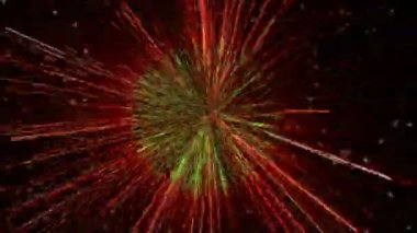 Yaratıcı soyut parçacıkların uzayı animasyonu. Satır arkaplanı, başlıklı ekranlar için Vj döngü hareketi grafiği, vj haritalama, performans, sunum, TV programı, konserler ve başlıklar. DJ disko partisi festivali.