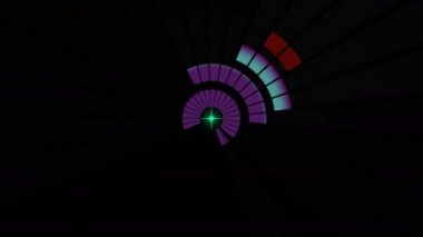 Ses Equalizer çubukları ses dalgaları tasarlar, konser, parti, gece kulübü, TV şovu, müzik festivali, dj, başlık, dvd, vj haritalama için disko grafik hareket arkaplanı oluşturur. Öndeki ekranlarda çok güzel görünüyor..