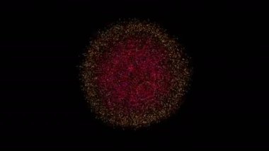 Yaratıcı soyut parçacıkların uzayı animasyonu. Satır arkaplanı, başlıklı ekranlar için Vj döngü hareketi grafiği, vj haritalama, performans, sunum, TV programı, konserler ve başlıklar. DJ disko partisi festivali.