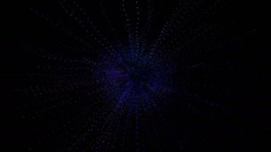 Yaratıcı soyut parçacıkların uzayı animasyonu. Satır arkaplanı, başlıklı ekranlar için Vj döngü hareketi grafiği, vj haritalama, performans, sunum, TV programı, konserler ve başlıklar. DJ disko partisi festivali.