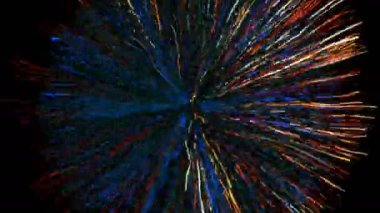 Yaratıcı soyut parçacıkların uzayı animasyonu. Satır arkaplanı, başlıklı ekranlar için Vj döngü hareketi grafiği, vj haritalama, performans, sunum, TV programı, konserler ve başlıklar. DJ disko partisi festivali.