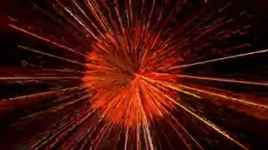 Yaratıcı soyut parçacıkların uzayı animasyonu. Satır arkaplanı, başlıklı ekranlar için Vj döngü hareketi grafiği, vj haritalama, performans, sunum, TV programı, konserler ve başlıklar. DJ disko partisi festivali.