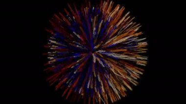 Yaratıcı soyut parçacıkların uzayı animasyonu. Satır arkaplanı, başlıklı ekranlar için Vj döngü hareketi grafiği, vj haritalama, performans, sunum, TV programı, konserler ve başlıklar. DJ disko partisi festivali.