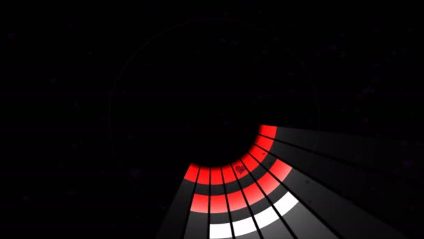 Audio Equalizer Bars Design Sound Waves Animated Disco Graphic Motion — Stock Video