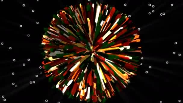 Анімація Простору Творчих Абстрактних Частинок Рядки Фону Цикл Графіки Руху — стокове відео