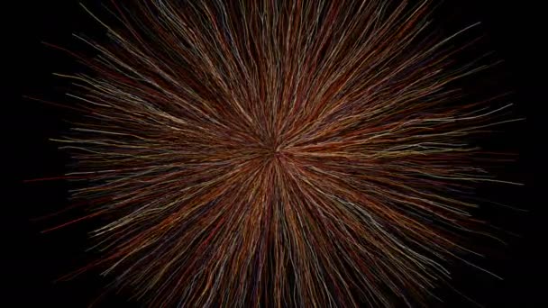 Animation Creative Abstract Particles Space Lines Background Loop Motion Graphic — Stock Video