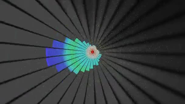 Áudio Equalizador Bares Design Ondas Sonoras Animação Disco Gráfico Movimento — Vídeo de Stock