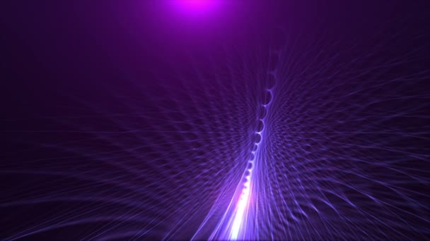 Animation Creative Abstract Particles Space Lines Background Loop Motion Graphic — Stock Video