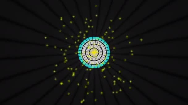 Аудіо Еквалайзер Барів Дизайн Звукових Хвиль Анімований Диско Графічний Рух — стокове відео