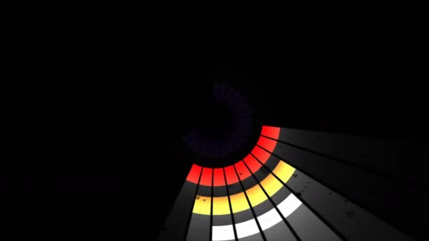 Audio Equalizer Bars Design Sound Waves Animated Disco Graphic Motion — Stock Video