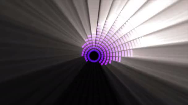 Animation Von Kreativen Abstrakten Teilchen Raum Linien Hintergrund Loop Motion — Stockvideo