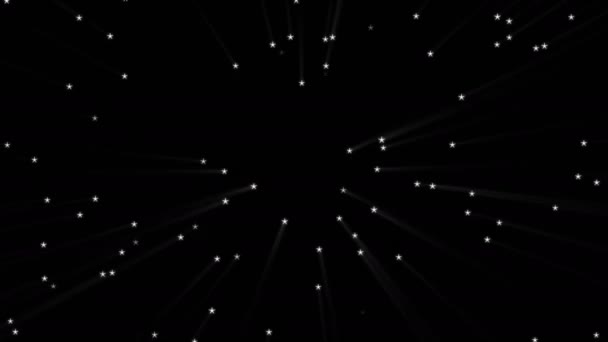 Animación Del Espacio Partículas Abstractas Creativas Fondo Líneas Gráfico Movimiento — Vídeo de stock