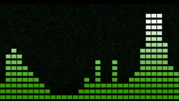 Audio Equalizer Barer Design Lydbølger Animeret Disco Grafisk Bevægelse Baggrund – Stock-video