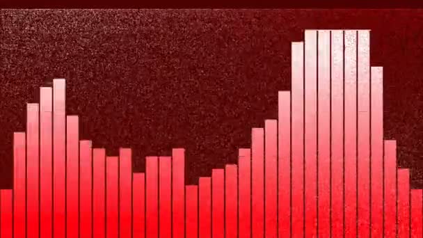 Audio Equalizer Bars Design Sound Waves Animated Disco Graphic Motion — Stock Video