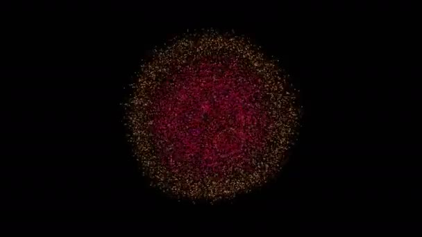 Animation Espace Créatif Des Particules Abstraites Arrière Plan Lignes Graphique — Video