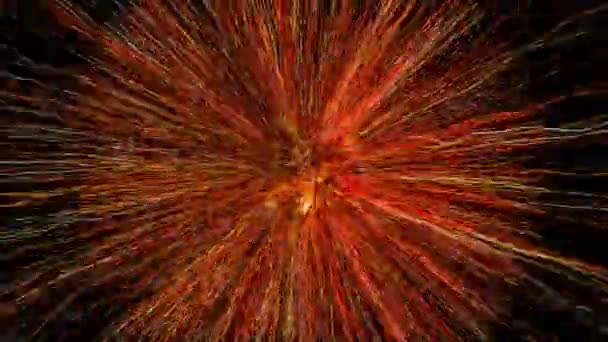 Yaratıcı Soyut Parçacıkların Uzayı Animasyonu Satır Arkaplanı Başlıklı Ekranlar Için — Stok video