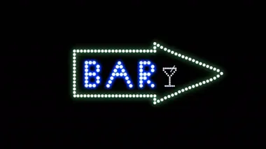 Bar Metni İşareti Kusursuz Döngü animasyon ampulleri LED pikseller, yanıp sönen ışıklar reklam pankartı. Hafif Metin. Dijital Ekran. Portföyümde daha fazla TEXTS mevcut. 