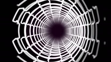 Farklı projeler için soyut Hi Tech geometrik modern tünel arkaplanı.