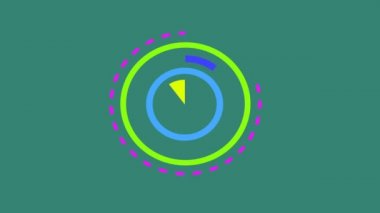 Hi Tech dijital bilgi teknolojileri projeleriniz için gelecekteki HUD ögesi flaşı.