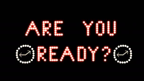 You Ready Рэди Хемсворт Вывешивает Беззвучные Лампочки Мультипликации Пиксели Мигалки — стоковое видео