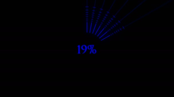 Pobieranie Przesyłanie Ładowanie Procesu Procenty Tech Element Infograficzny Dla Technologii — Wideo stockowe