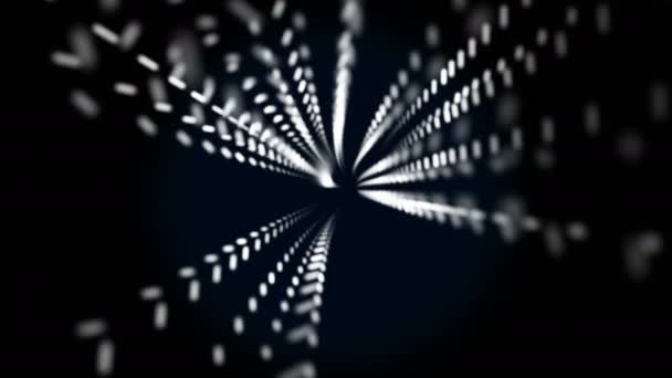 概要ハイテク幾何学的未来的現代トンネル背景 — ストック動画