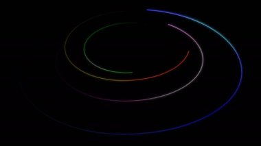 Hi Tech ağ hud daire çizgileri logo veya açılış projeleriniz için spiral.