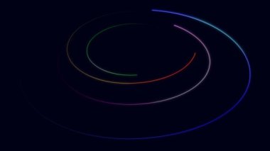 Hi Tech ağ hud daire çizgileri logo veya açılış projeleriniz için spiral.