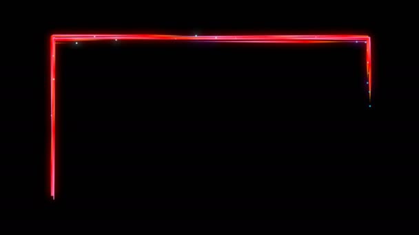 Neon Colorful Lines Design Shape Form Overlay Your Project 디자인 — 비디오