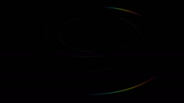 Привіт Технологічна Мережа Спіральних Ліній Кола Вашого Логотипу Або Відкритих — стокове відео