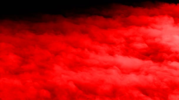 乌黑背景覆盖下的血红云 — 图库视频影像