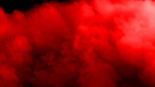 Abstraktní Krev Červené Mraky Černém Tmavém Pozadí Překrytí — Stock video