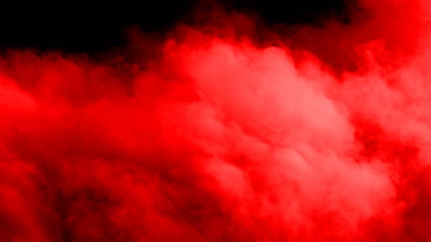 Nubes Sangre Roja Humo Hielo Seco Realista Niebla Superposición Para — Vídeos de Stock